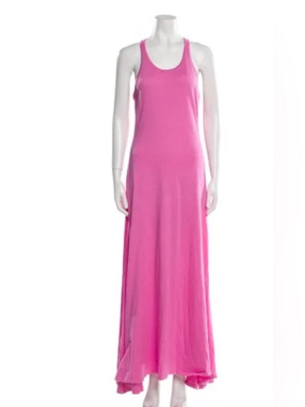 Ralph Lauren Black Label Pink Racerback Maxi Dress
